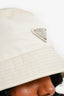 Prada White Nylon Bucket Hat Size M