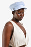 Hermès Light Blue Cotton Blend Newsboy Hat Size 58