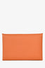 Hermes 2021 Gold Epsom Leather Calvi Compact Card Holder