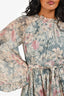 Zimmermann Grey/Pink Floral Romper Size 0P