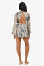 Zimmermann Grey/Pink Floral Romper Size 0P