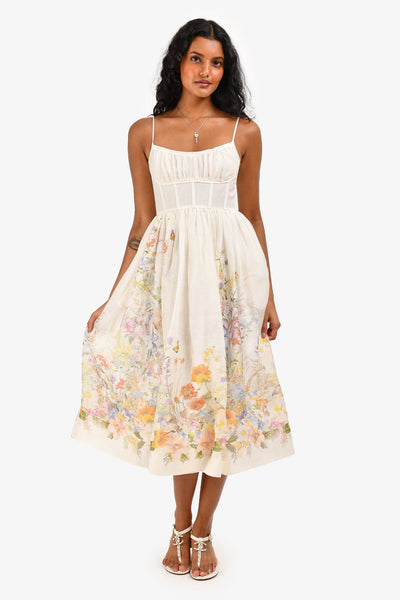 white christmas dresses Wonderland Midi Corset Dress main image 1