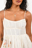 Zimmermann Cream Floral Corset Dress Size 0P