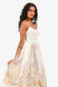 Zimmermann Cream Floral Corset Dress Size 0P
