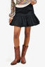 Prada Black Ruffled Mini Skirt Size 40