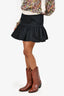 Prada Black Ruffled Mini Skirt Size 40