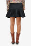 Prada Black Ruffled Mini Skirt Size 40