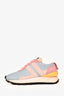 Lanvin Blue/Pink Leather Sneakers Size 35