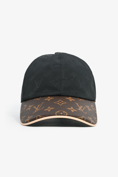 Fashion Luxury Black & Brown Monogram Baseball Cap (Unisex) Louis Vuitton Monogram Essential Black & Brown Leather  main image 3