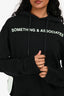 Off-White Black Cotton 'Something & Associates' Hoodie Size M