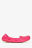 Prada Magenta Leather Slip On Flats Size 37