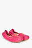 Prada Magenta Leather Slip On Flats Size 37