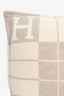 Hermes Beige/Brown Wool/Cashmere Avalon Small 52cm Pillow