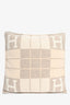 Hermès Beige/Brown Wool/Cashmere Avalon Small 52cm Pillow