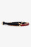 Dolce & Gabbana Red Velvet Crystal Embellished Chain Belt