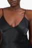 Lovers + Friends Black Satin 'Anderson' Gown Size L