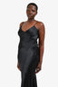 Lovers + Friends Black Satin 'Anderson' Gown Size L