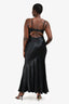 Lovers + Friends Black Satin 'Anderson' Gown Size L