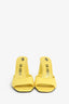 The Attico Yellow Croc Embossed Heeled 'Luz 105' Mules Size 39