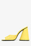 The Attico Yellow Croc Embossed Heeled 'Luz 105' Mules Size 39