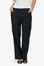 Mason Margiela Navy Wool Zip Detail Pants Size 4