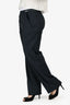 Mason Margiela Navy Wool Zip Detail Pants Size 4