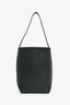 The Row Black Leather Medium N/S Park Tote