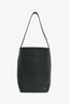The Row Black Leather Medium N/S Park Tote