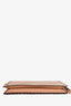 Valentino Brown Leather Rockstud Clutch