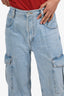 Agolde Blue Denim Cargo Jeans Estimated Size M
