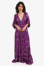 Ba&sh Purple Printed Dina Maxi Dress Size XS