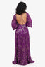 Ba&sh Purple Printed Dina Maxi Dress Size XS