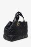 Christian Dior 2024 Black Macrocannage Calfskin Large Dior Toujours Bag With Pouch