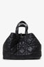 Christian Dior 2024 Black Macrocannage Calfskin Large Dior Toujours Bag With Pouch