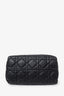 Christian Dior 2024 Black Macrocannage Calfskin Large Dior Toujours Bag With Pouch