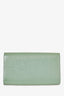 Saint Laurent Teal Green Patent Leather Belle De Jour Clutch (As Is)