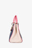 Christian Dior Navy/Pink Tri Colour Leather Mini Diorissimo Top Handle with Strap