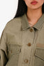 Moussy Green Cotton Utility Jacket One Size