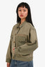 Moussy Green Cotton Utility Jacket One Size