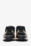 Louis Vuitton Black/Gold Monogram Suede and Leather Run Away Lace Up Sneakers Size 37