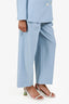 Sandro Blue Pleated High Waisted Pants Size 36