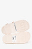 Gucci White Rubber Mini Double GG Buckle Sandals Size 38