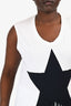 Stella McCartney White/Black Fringed Star Top Size 42