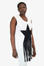Stella McCartney White/Black Fringed Star Top Size 42