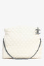 Pre-Loved Chanel™ 2008-09 White Lambskin Quilted Paris-Moscou Red Square Kremlin Tote