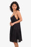 Isabel Marant Etoile Black Embroidered Tank Dress Size 36