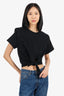 Isabel Marant Black Tie Detail T-Shirt Size S