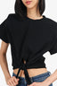 Isabel Marant Black Tie Detail T-Shirt Size S