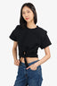 Isabel Marant Black Tie Detail T-Shirt Size S