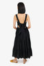 Chloe Black Linen Sleeveless Maxi Dress Size 34